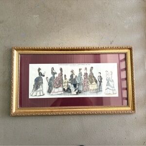 Godey's Fashions print from September 1870. Godey's Lady's Book fashion